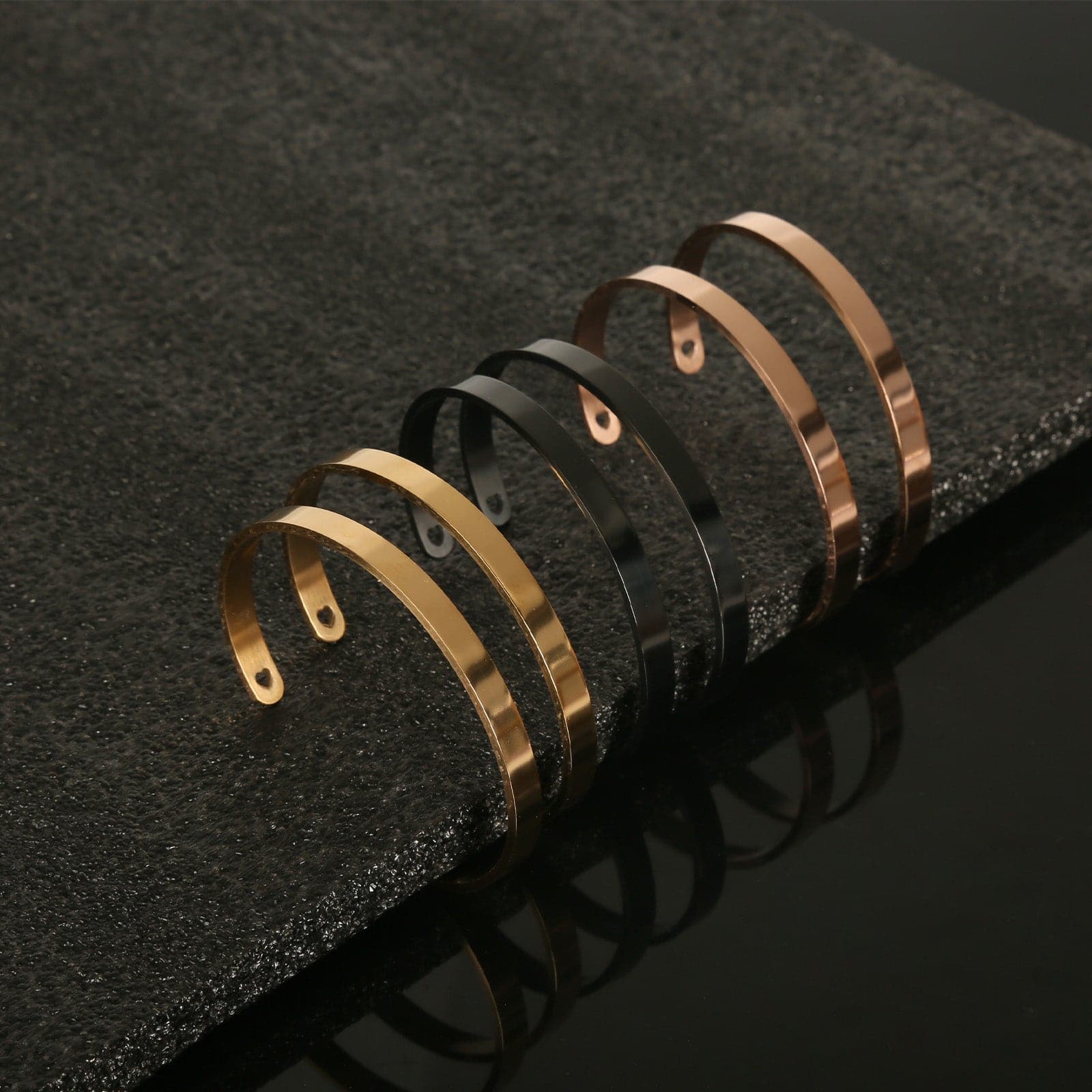 10 pulseras de acero inoxidable de 6 mm de ancho - Image 7