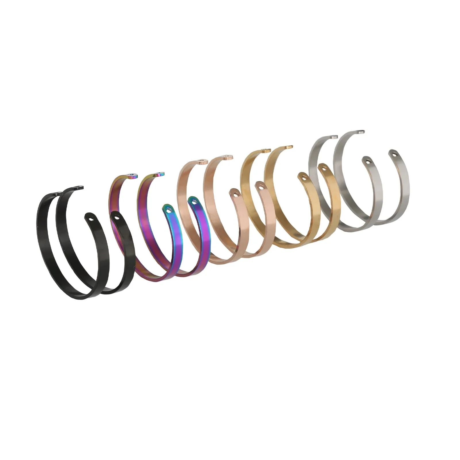 10 pulseras de acero inoxidable de 6 mm de ancho - Image 9