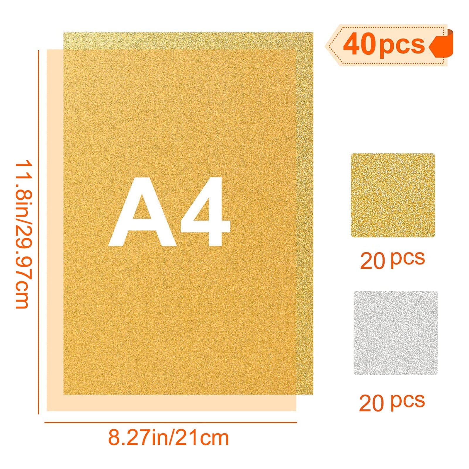 40 piezas de cinta adhesiva de papel autoadhesiva para manualidades A4 con adhesivo posterior - Image 9