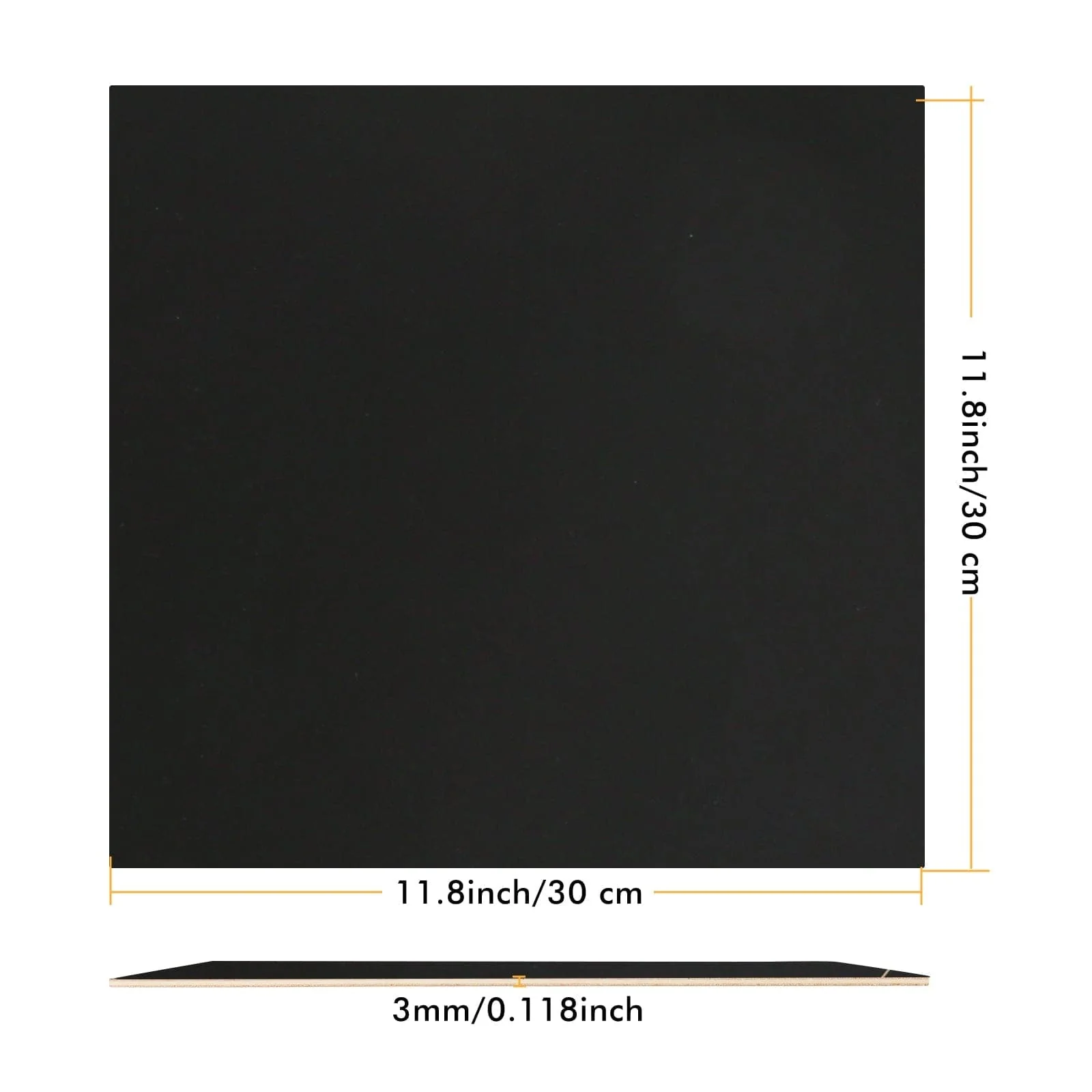 6 piezas de tablero de madera de densidad negra - Image 9