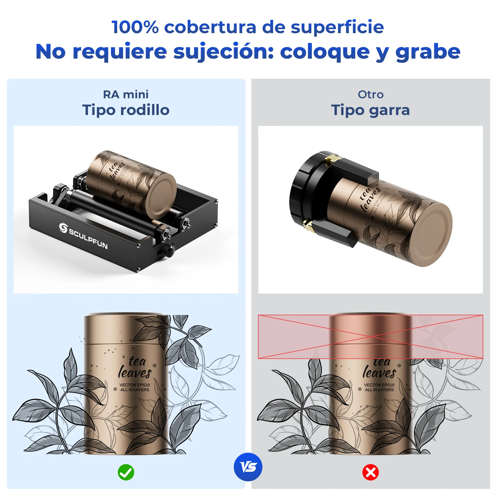 [EN MEXICO] Sculpfun C1 Mini 3W Set con RA Mini Rodillo para Grabado Láser en Superficies Curvas - Image 11