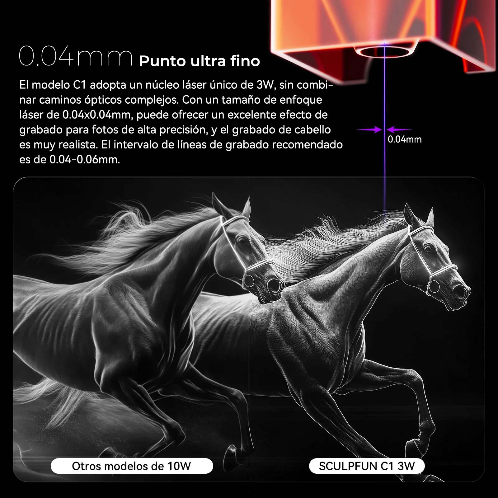 [EN MÉXICO] Sculpfun C1 Mini Grabador Láser 3W 0.04mm Punto Ultra Fino Compacto 15*13cm Área de Trabajo - Image 7