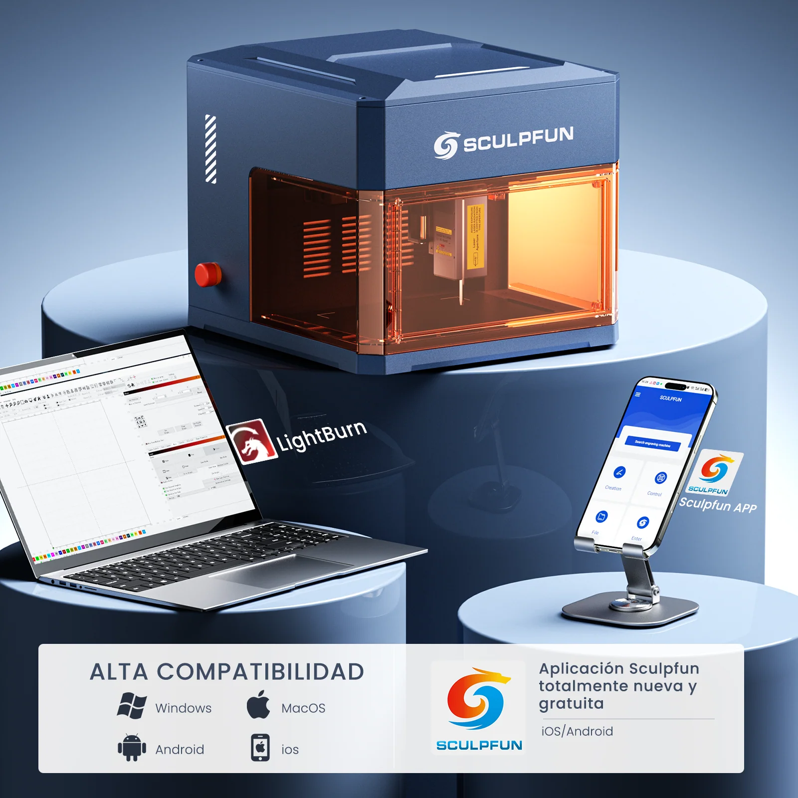 [EN MÉXICO] Sculpfun iCube Ultra Flagship - Grabadora láser portátil de doble módulo - Image 18