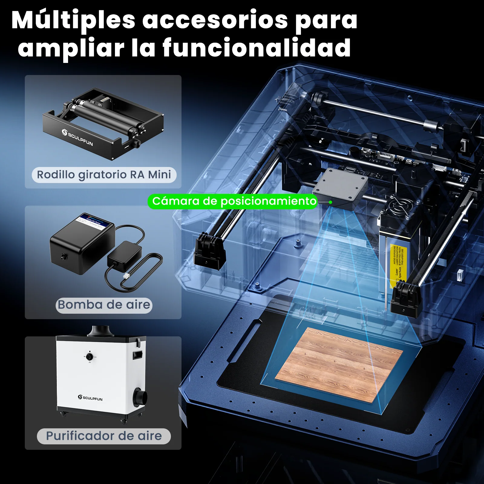 [EN MÉXICO] Sculpfun iCube Ultra Flagship - Grabadora láser portátil de doble módulo - Image 19