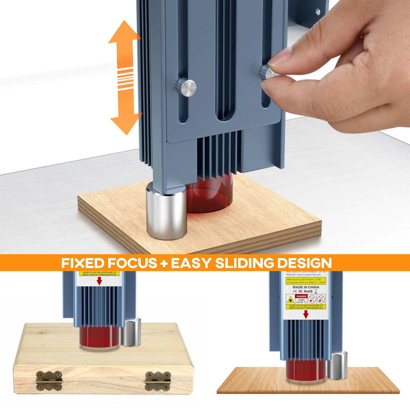 [EN MÉXICO] Sculpfun S9 5.5W Grabadora Láser con Rodillo para Termos y Cilindros - Image 6