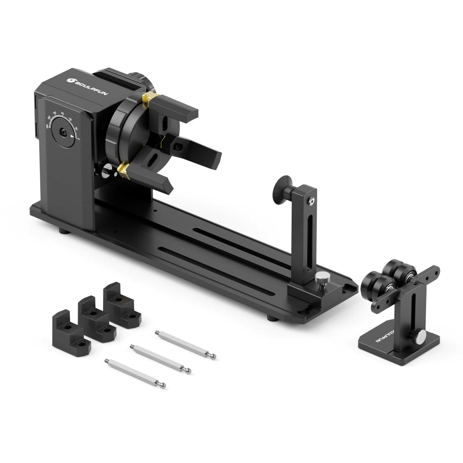 [EN MÉXICO] SCULPFUN RA Pro Portabrocas rotativo para grabador láser - grabado en anillos, pulseras y más