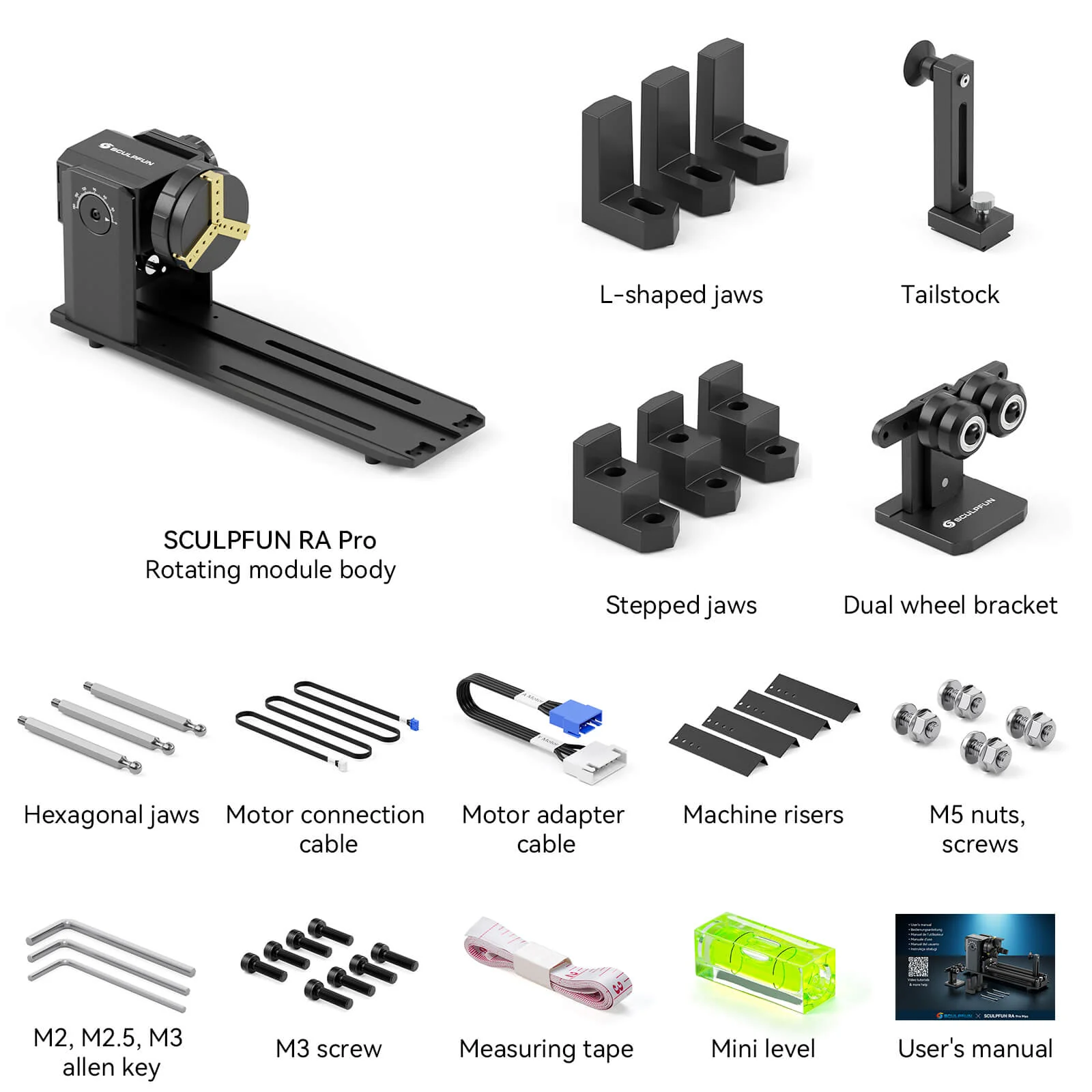 [EN MÉXICO] SCULPFUN RA Pro Portabrocas rotativo para grabador láser - grabado en anillos, pulseras y más - Image 9