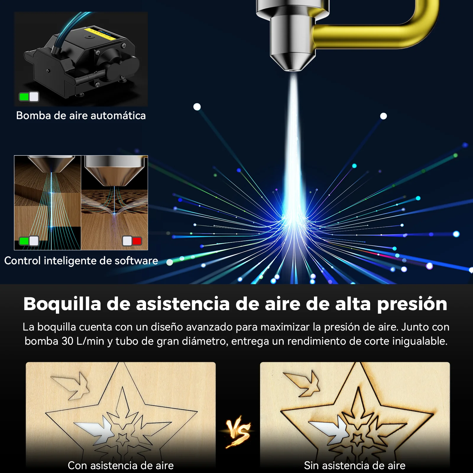 [EN MÉXICO] SCULPFUN A9 Ultra Máquina Láser 20W de Fibra y 40W de Diodo 2 en 1 para Grabado en Metales y No Metales - Image 11