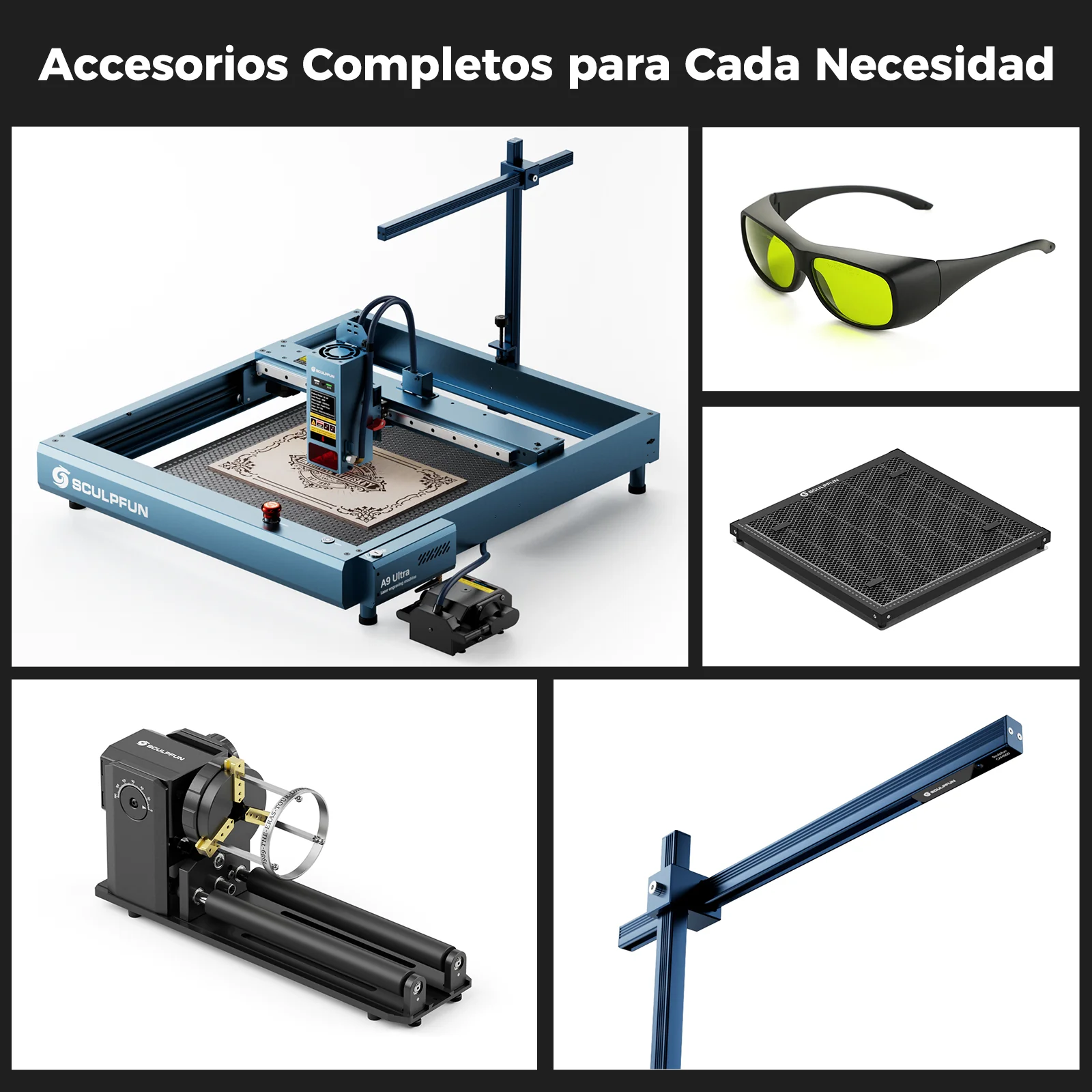 [EN MÉXICO] SCULPFUN A9 Ultra Máquina Láser 20W de Fibra y 40W de Diodo 2 en 1 para Grabado en Metales y No Metales - Image 17