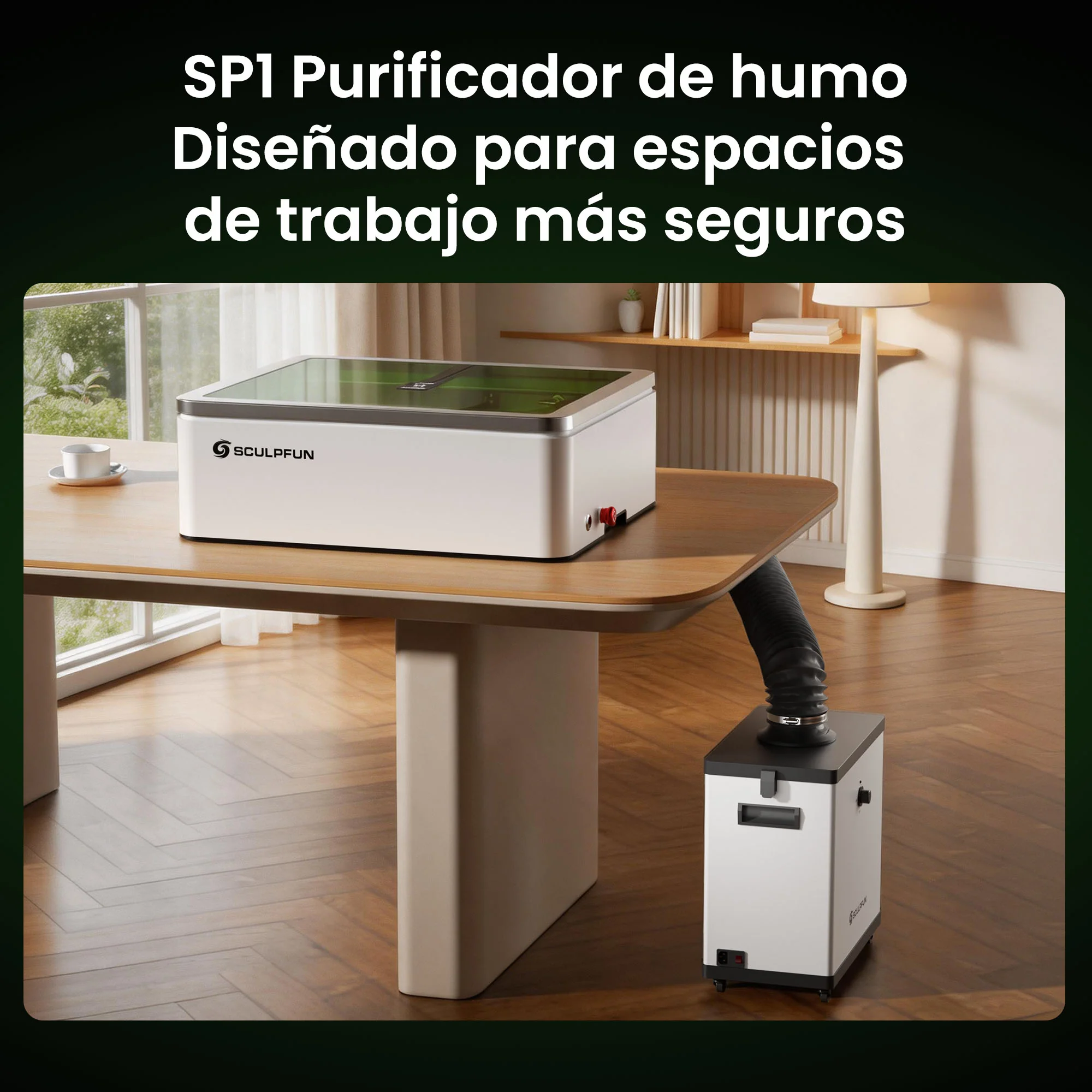 SCULPFUN E1 Máquina de grabado láser dual cerrada - Image 10
