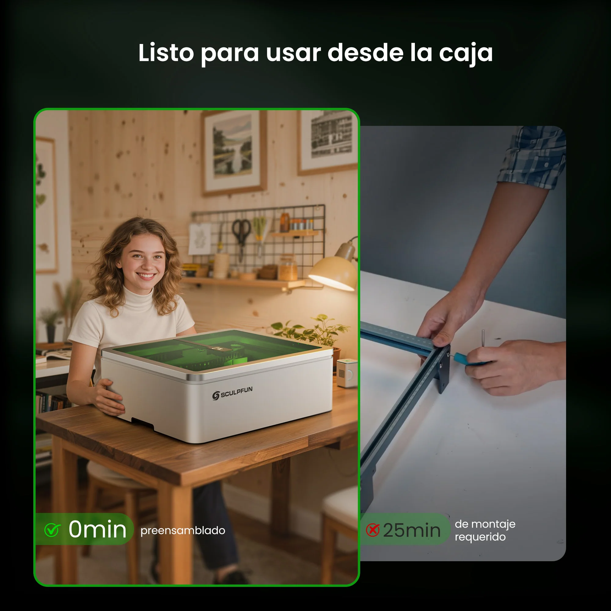 SCULPFUN E1 Pro Máquina de grabado láser cerrada - Image 11