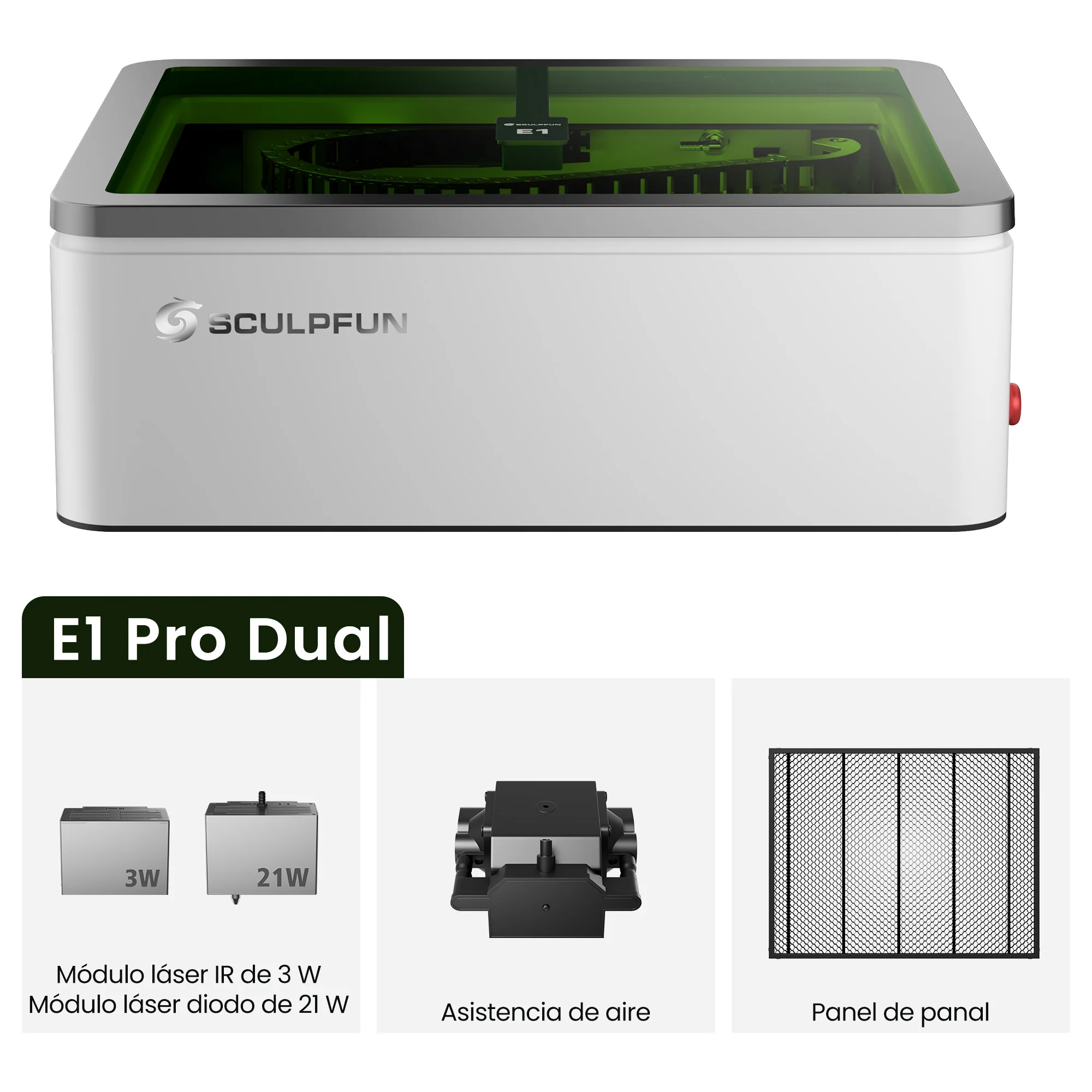 SCULPFUN E1 Pro Máquina de grabado láser cerrada - Image 4