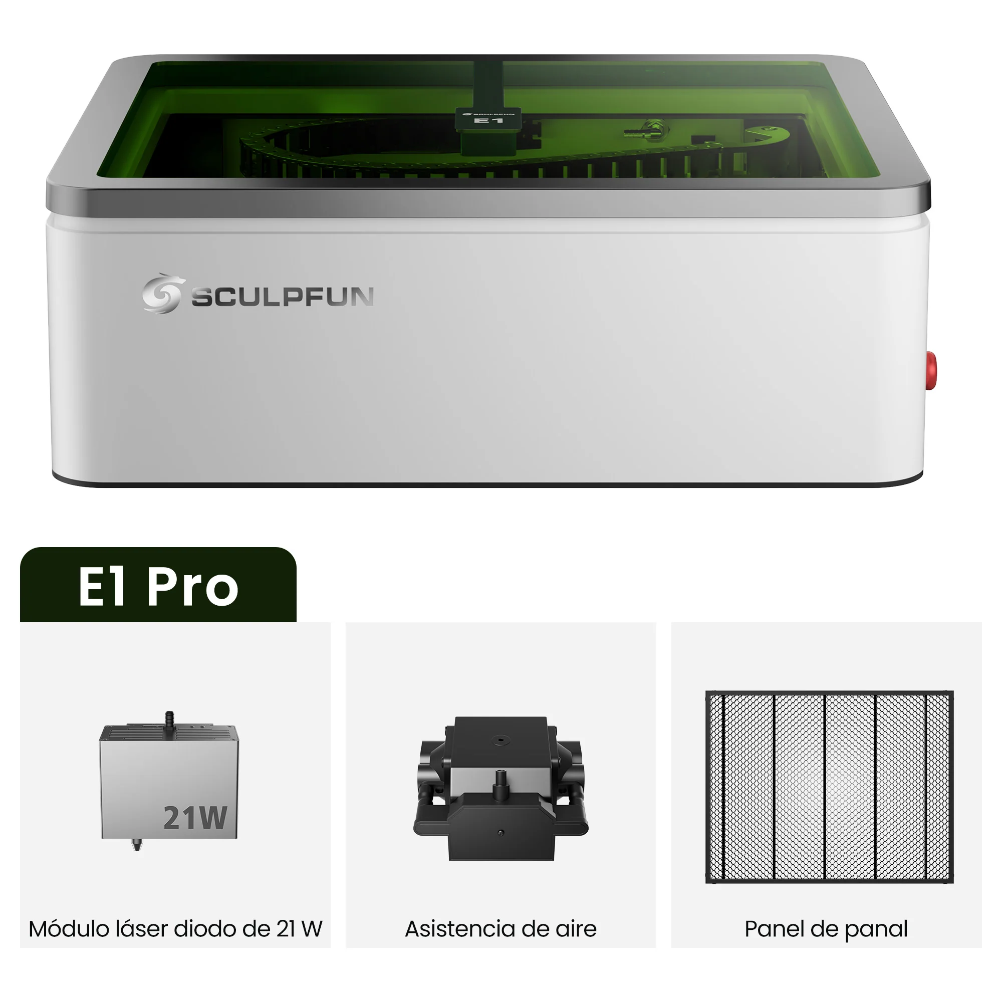 SCULPFUN E1 Pro Máquina de grabado láser cerrada - Image 5
