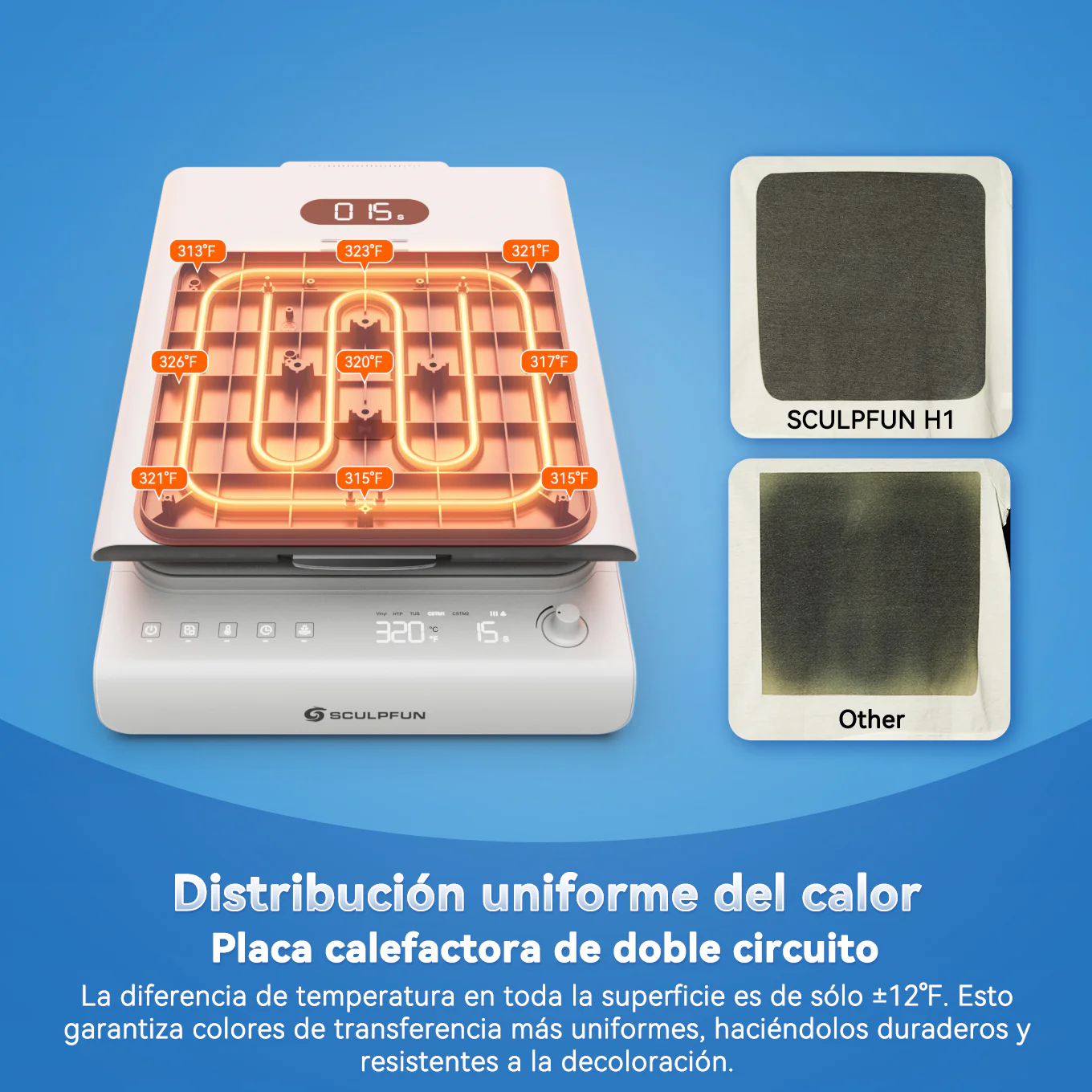 Sculpfun H1 - Prensa Térmica Automática para Camisetas - Image 11