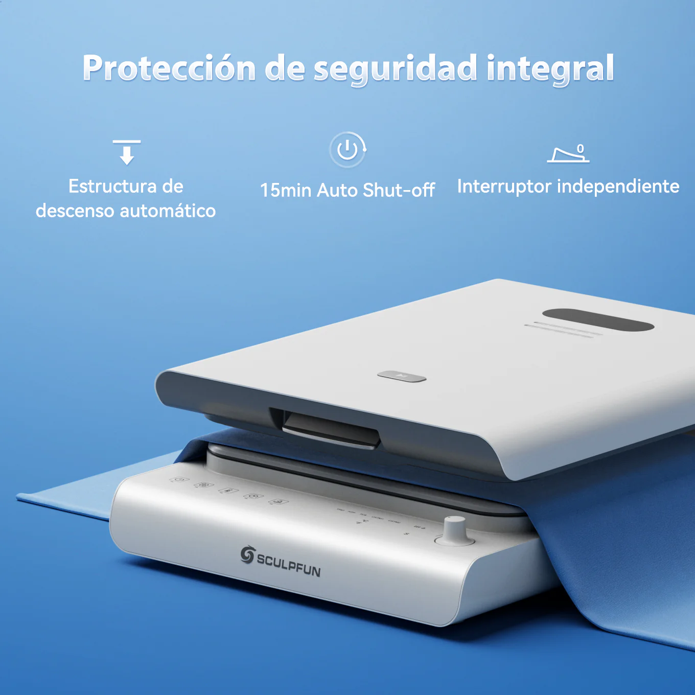 Sculpfun H1 - Prensa Térmica Automática para Camisetas - Image 14