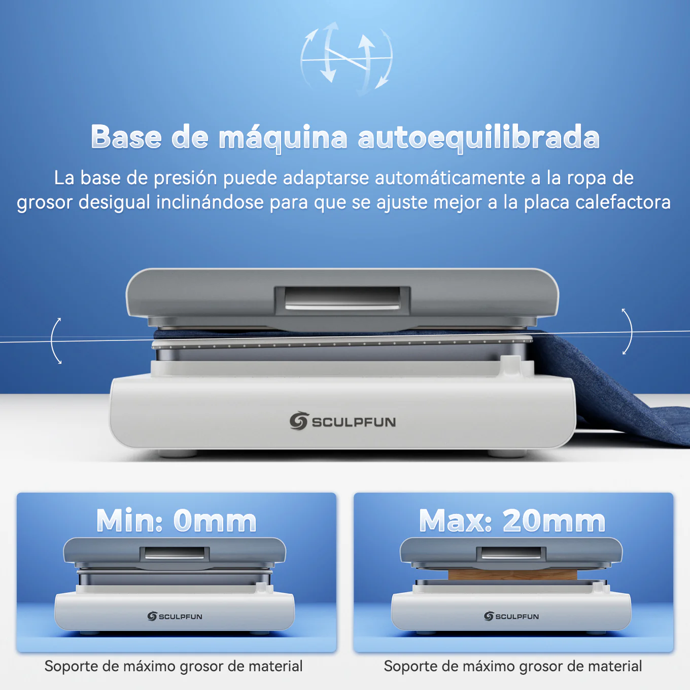 Sculpfun H1 - Prensa Térmica Automática para Camisetas - Image 15