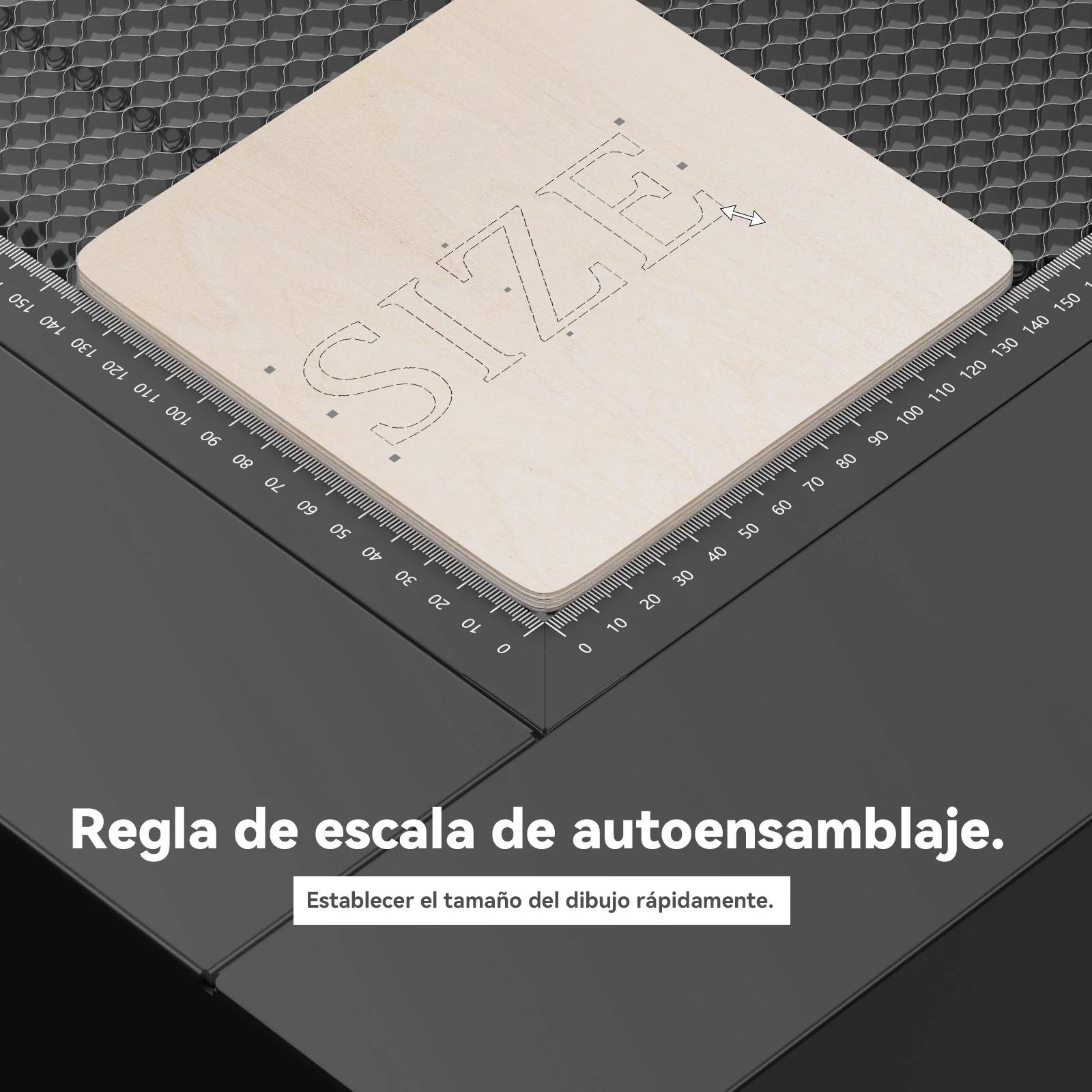 SCULPFUN H5 Gen2 Plataforma de escape de corte de panal Cama láser de panal de 650 × 650 mm con ventilador de extracción de humos - Image 10