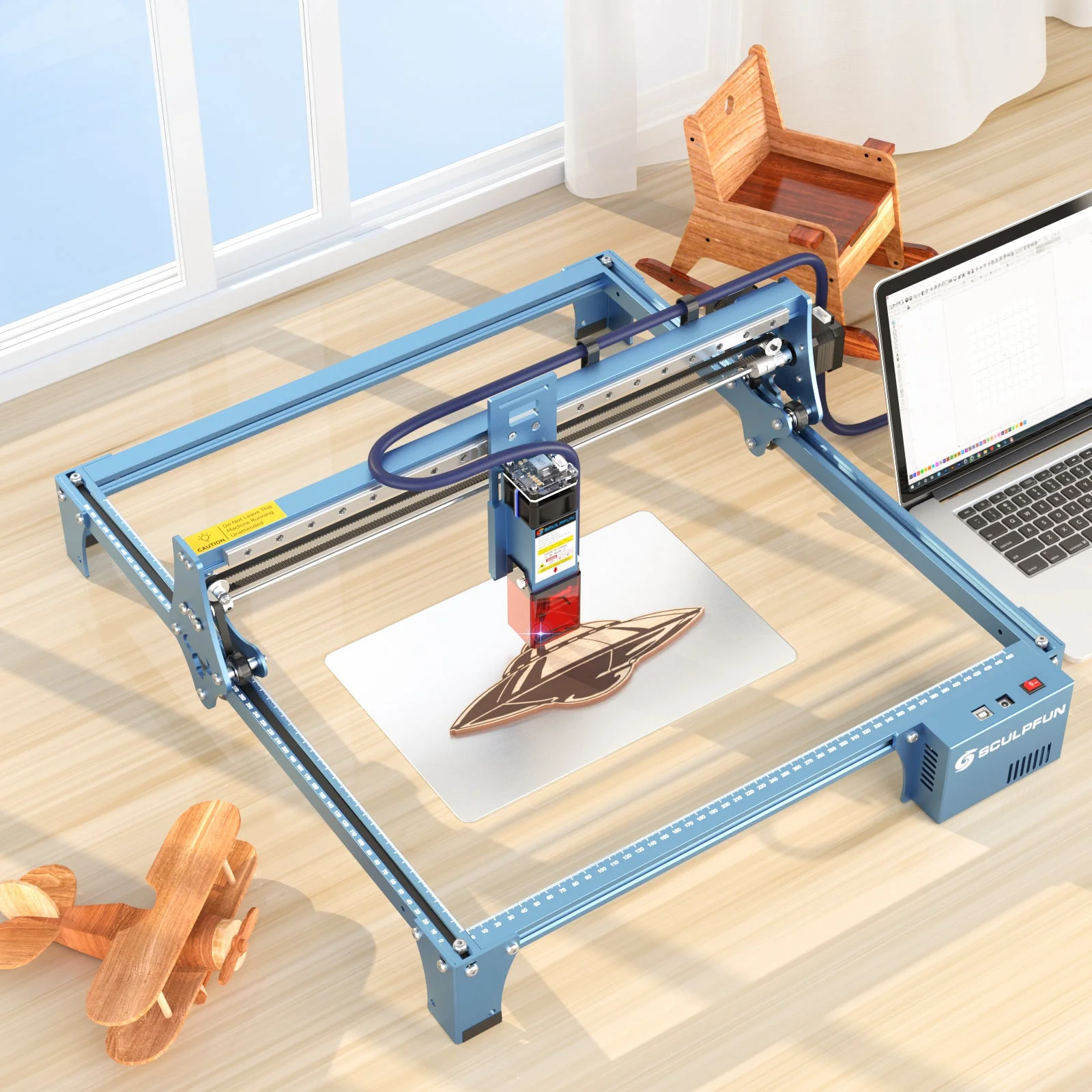 SCULPFUN S10 10W Máquina de grabado láser + clave de licencia LightBurn Core - Image 11