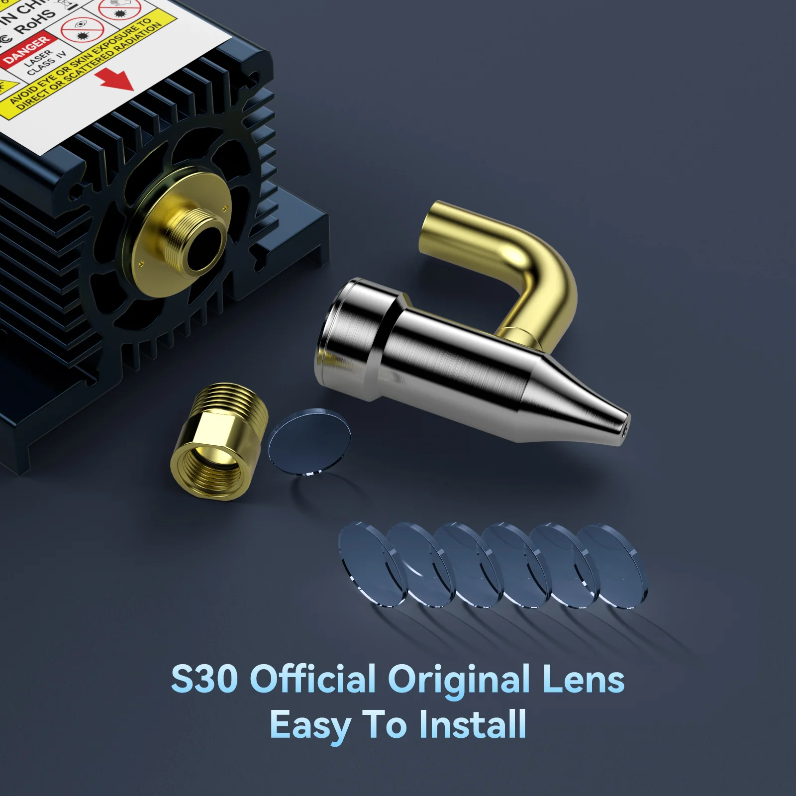 Kit de Lentes Originales SCULPFUN S30/S30 Pro/Ultra-11W - 6 Unidades - Image 3