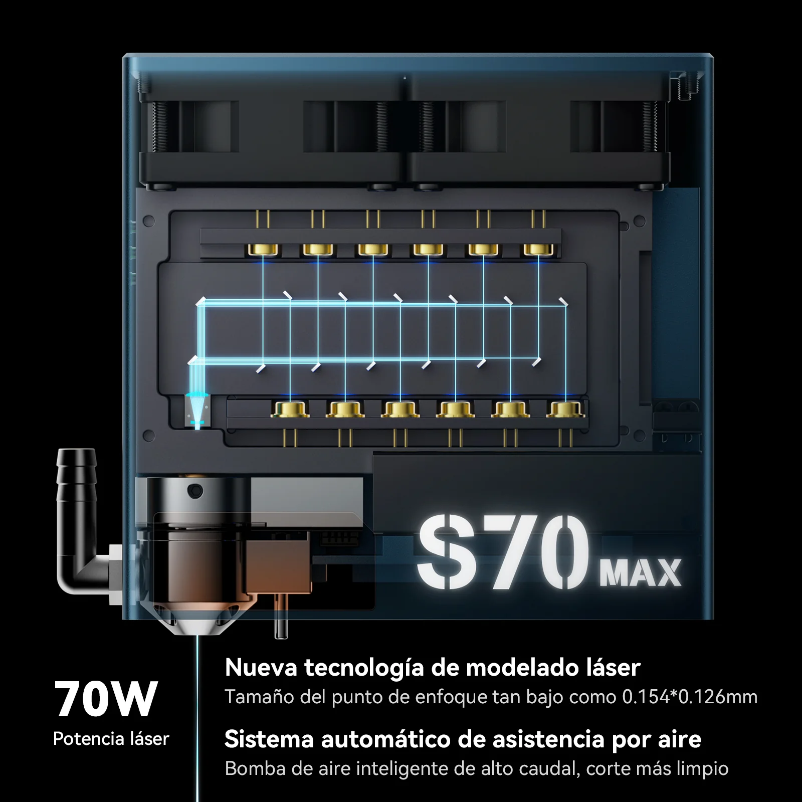 [EN MÉXICO] SCULPFUN S70 MAX 70W Grabador y cortadora láser - Image 19