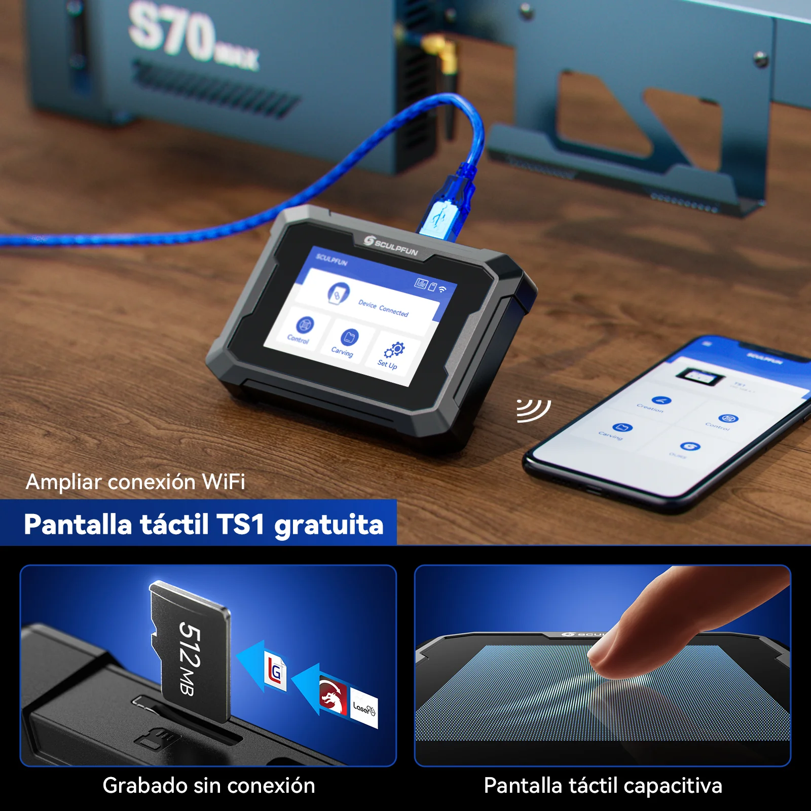 [EN MÉXICO] SCULPFUN S70 MAX 70W Grabador y cortadora láser - Image 6