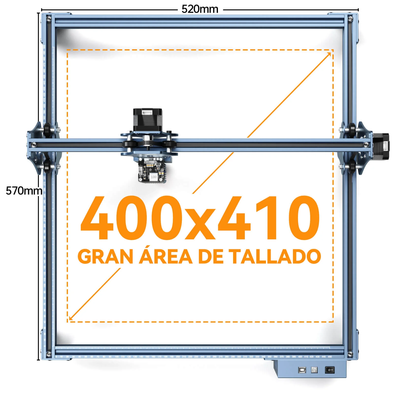[EN MÉXICO] SCULPFUN S9 Grabador Láser de 5.5W con Punto Comprimido Ultrafino de 0.06mm - Image 4