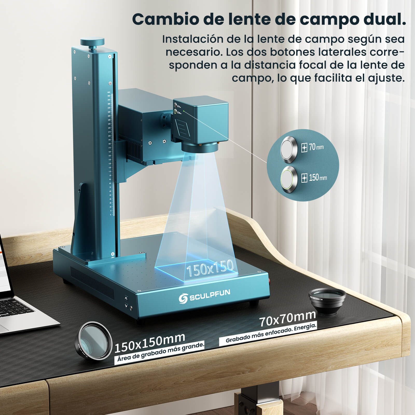 [EN MEXICO] SCULPFUN V5 Máquina de Marcado Láser UV - Image 16